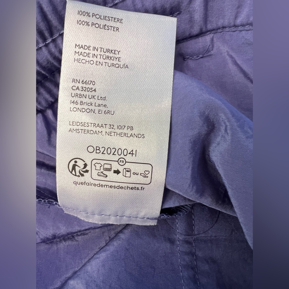 NWT Maeve Anthropologie Wide-Leg Track Pants Purple Size Small Petite - Picture 7 of 12